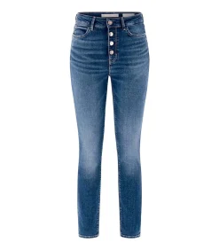 GUESS 1981 Exposed Button blue Sale
