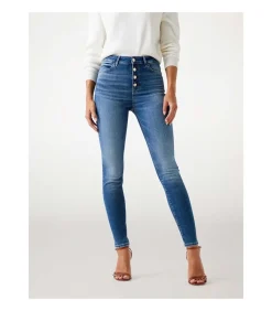 GUESS 1981 Exposed Button blue Sale