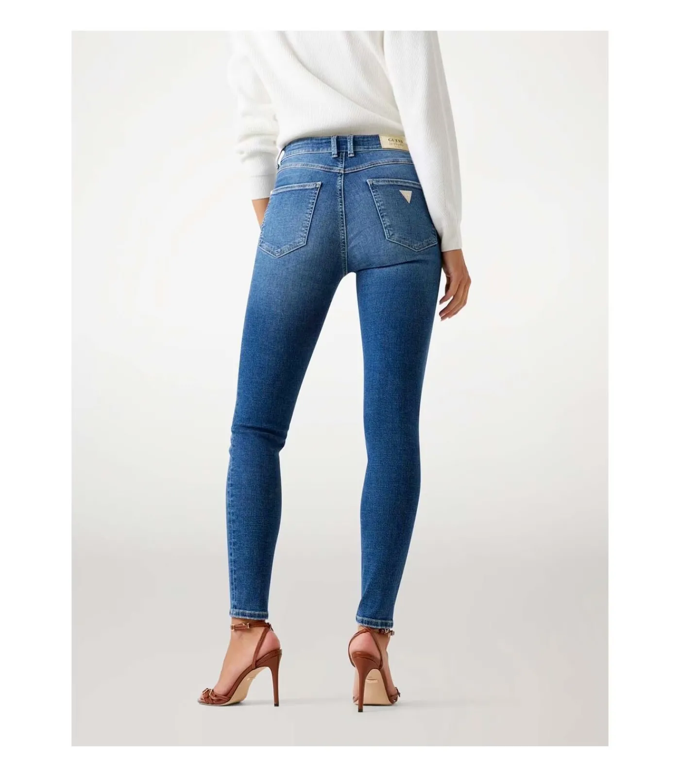 GUESS 1981 Exposed Button blue Sale