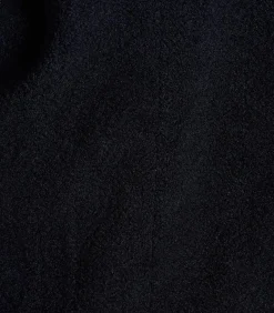 La Fée Maraboutée 3/4 lange marineblauwe boucle jas navyBlue Discount