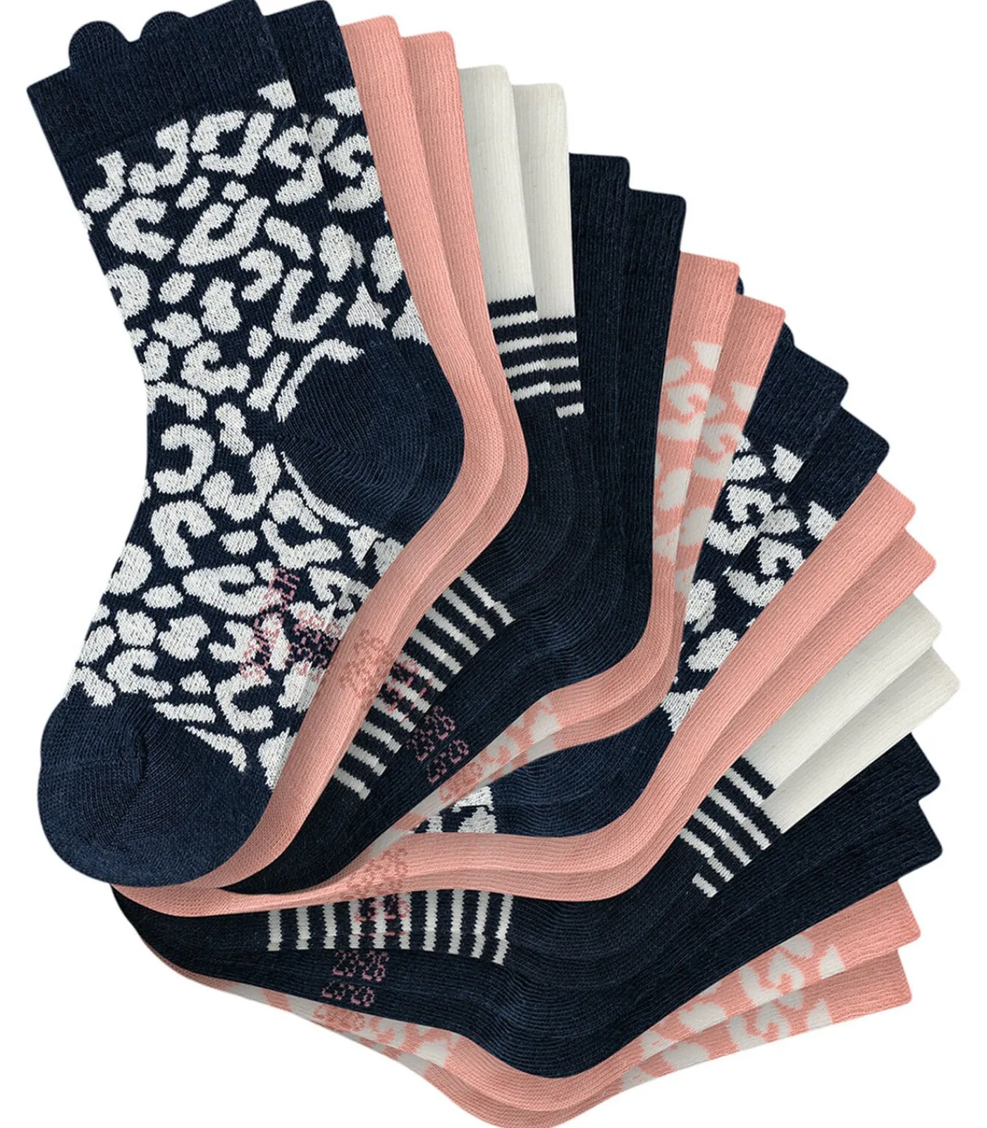 SCHIESSER 10 pack Basic - sokken pink New
