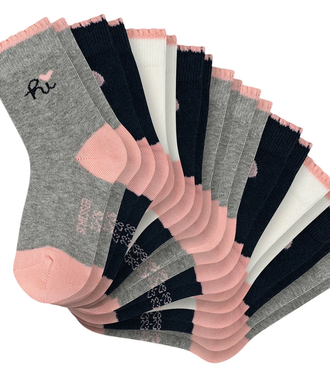 SCHIESSER 10 pack Basic - sokken lightGrey Best