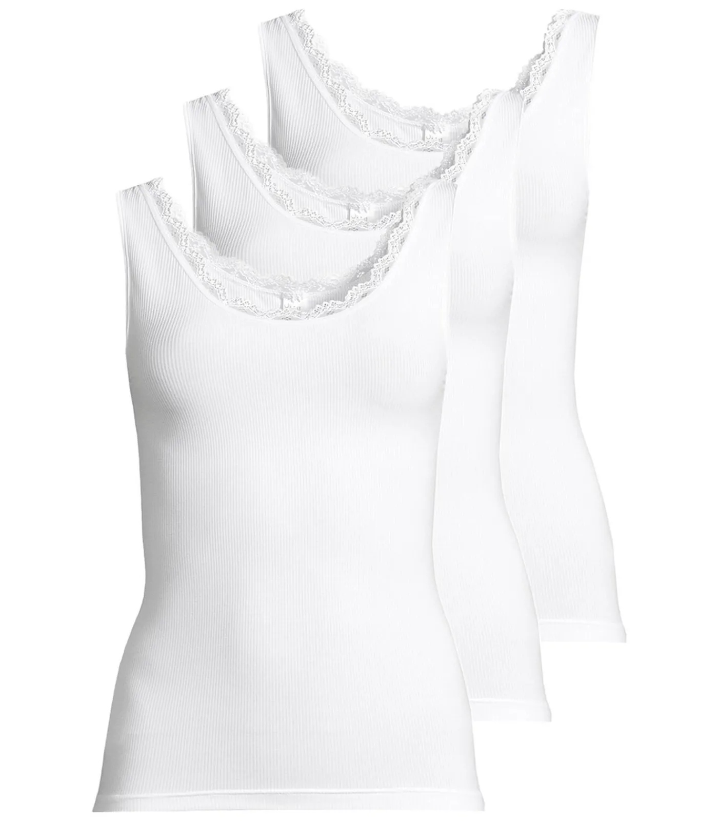 Nina from C. 3 pack Body & Soul - onderhemd white Hot