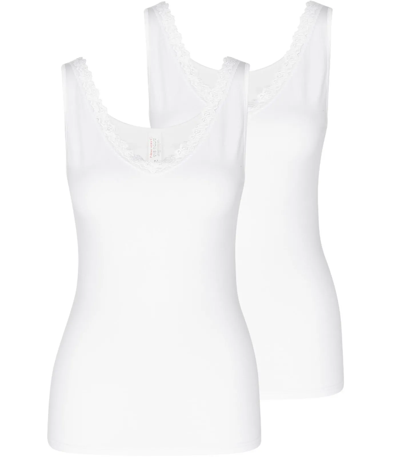 Nina from C. 2 pack Cosy - onderhemd white Sale