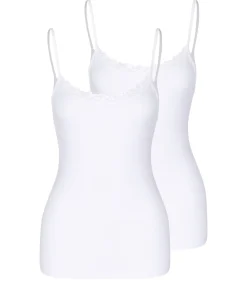 Nina from C. 2 pack Cosy - spaghettitop white Hot