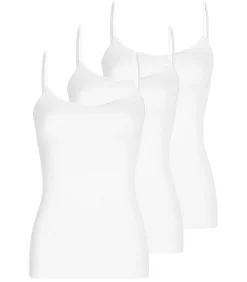 Nina from C. 3 pack Daily - spaghettitop white Clearance