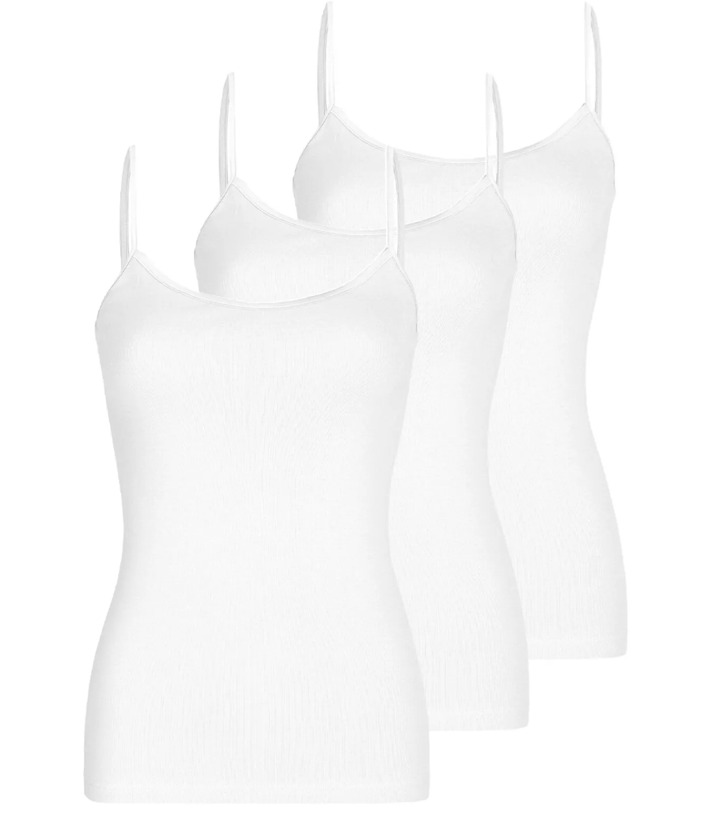 Nina from C. 3 pack Daily - spaghettitop white Clearance