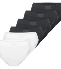 sloggi 6 pack Double Comfort T - tai slip white/black Discount
