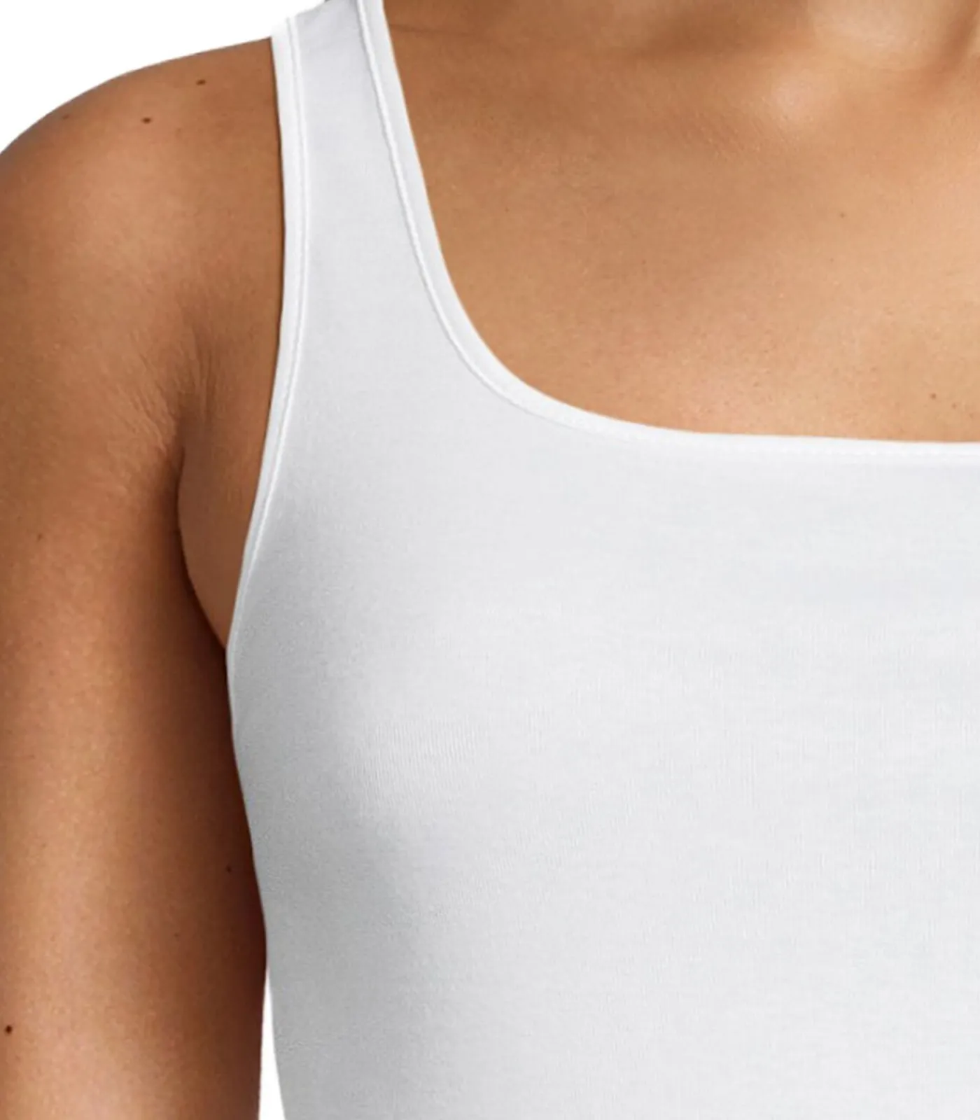 Nina from C. 6 pack Fine Cotton - onderhemd white Sale
