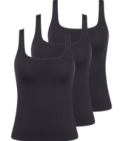 sloggi 3 pack GO Sense - onderhemd black New