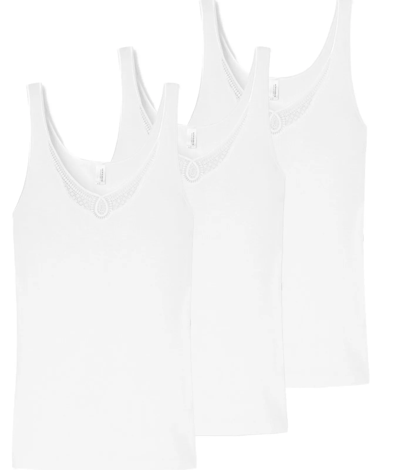 SCHIESSER 3 pack Hemdchenkonzept - onderhemd white Best