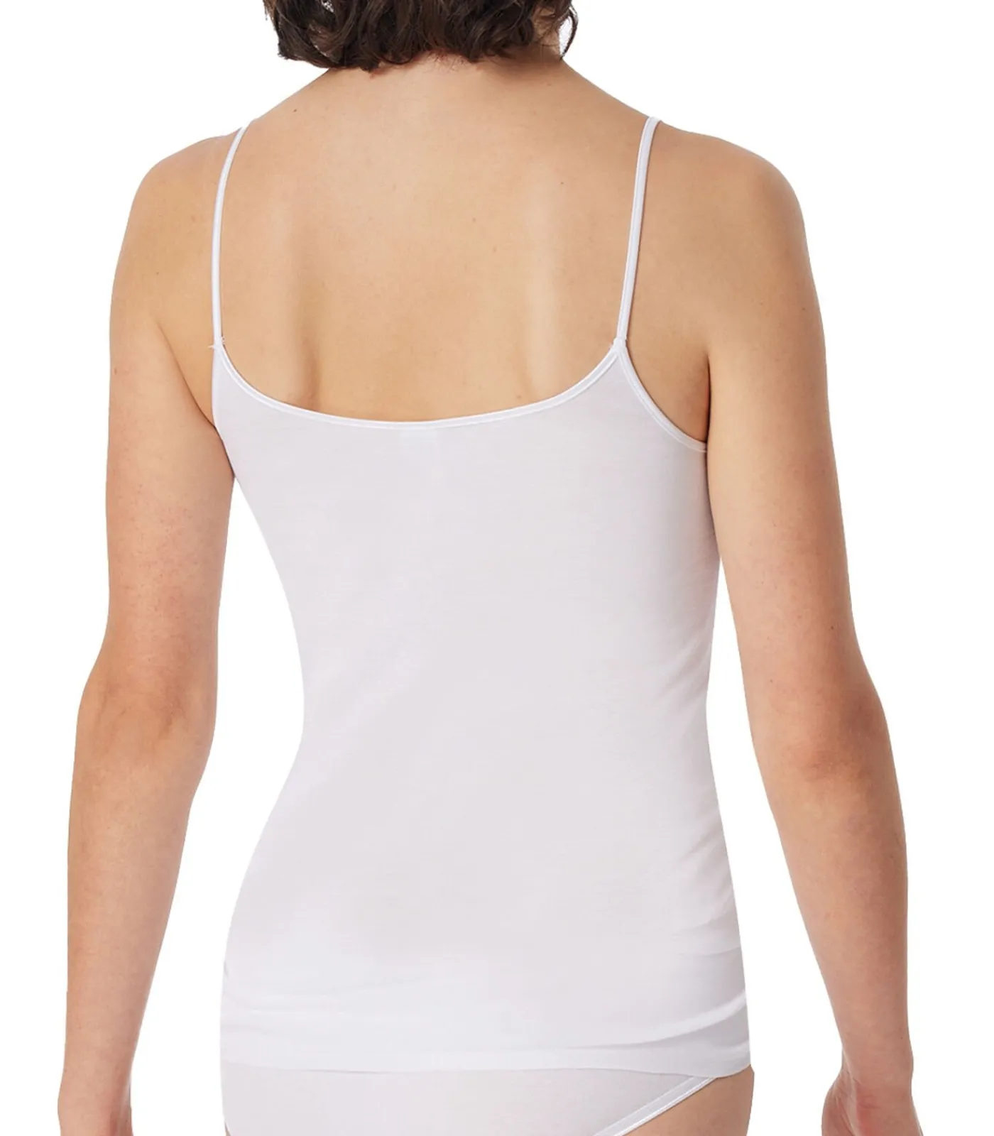 SCHIESSER 3 pack Luxury - spaghettitop white