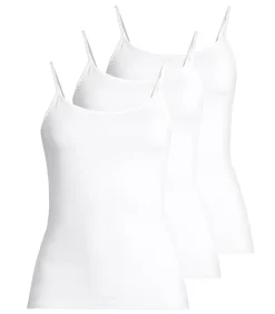 Nina from C. 3 pack Pure - spaghettitop white Sale
