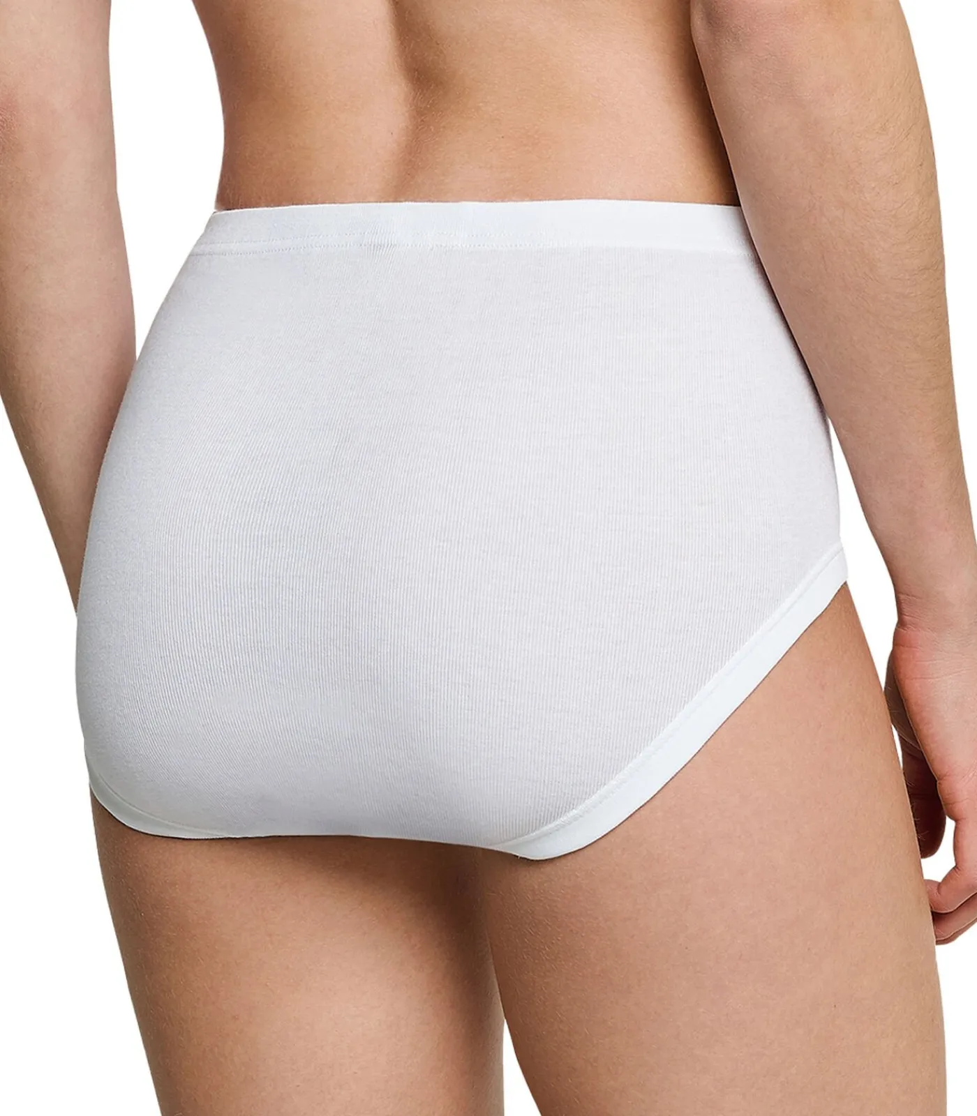 SCHIESSER 6 pack Original Classics fijnrib - tailleslip white Clearance