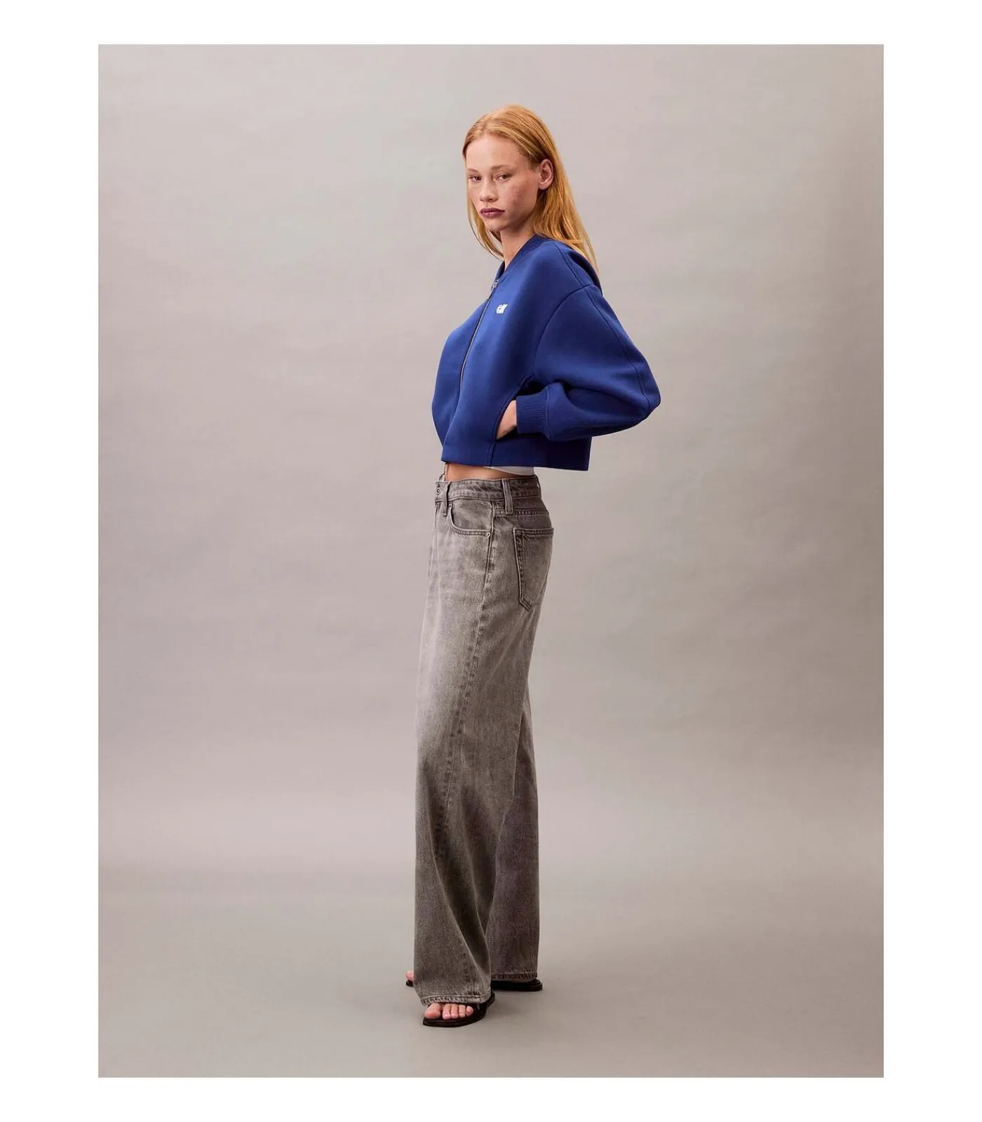 Calvin Klein Jeans A- Oversized Scuba Z blue Discount