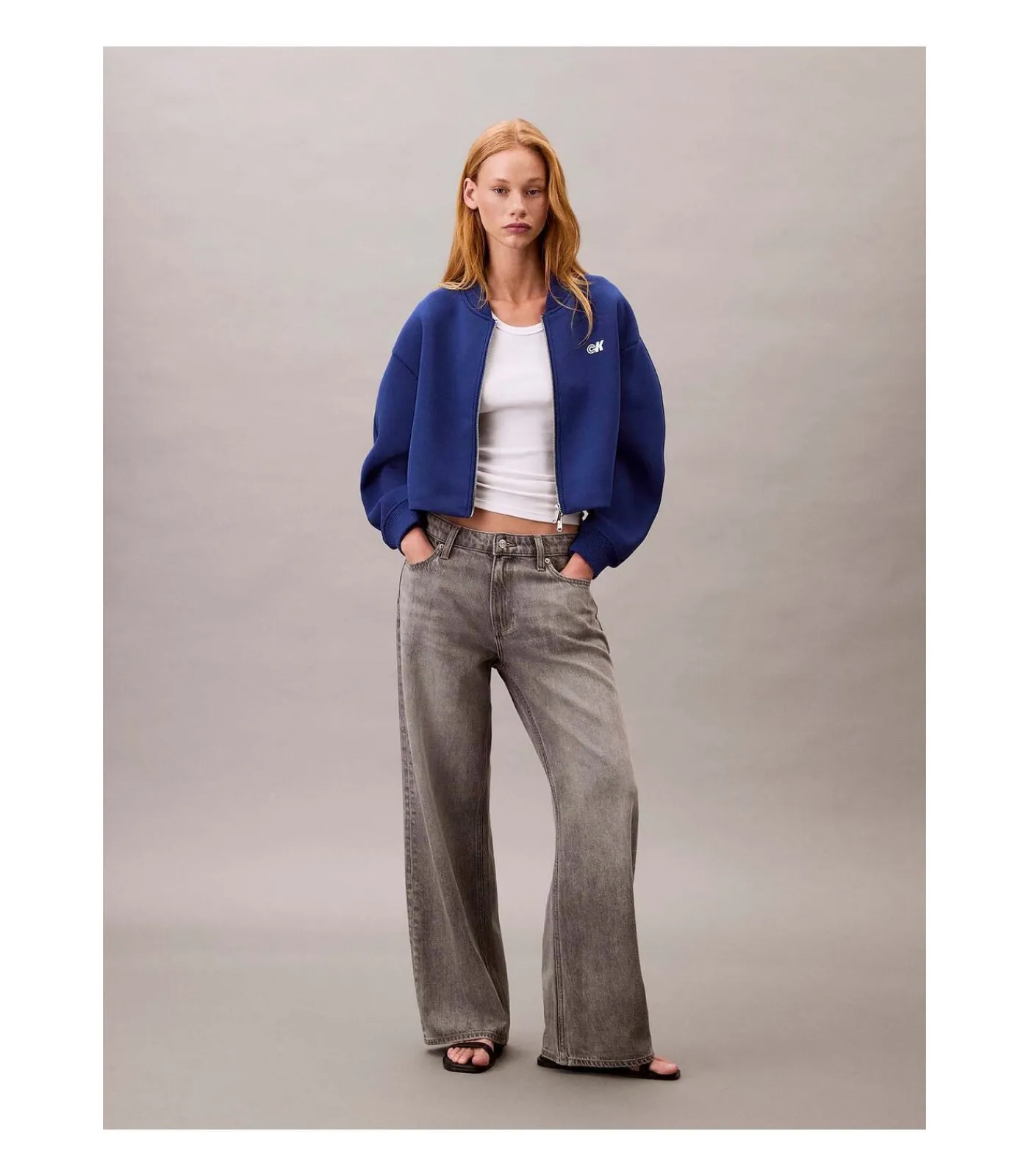 Calvin Klein Jeans A- Oversized Scuba Z blue Discount