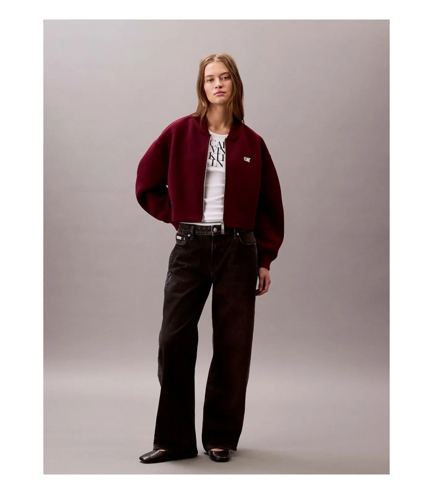 Calvin Klein Jeans A- Oversized Scuba Z red New