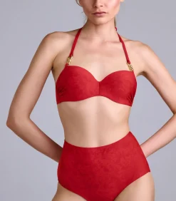 Marlies Dekkers acapulco plunge balconette bikini top darkRed Best