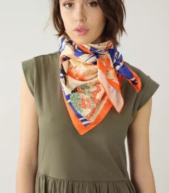 Deeluxe AIKA - Sjaal met patroon blue Outlet