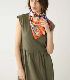 Deeluxe AIKA - Sjaal met patroon blue Outlet
