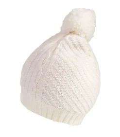 ISOTONER Aran gebreide damespet wit white Hot