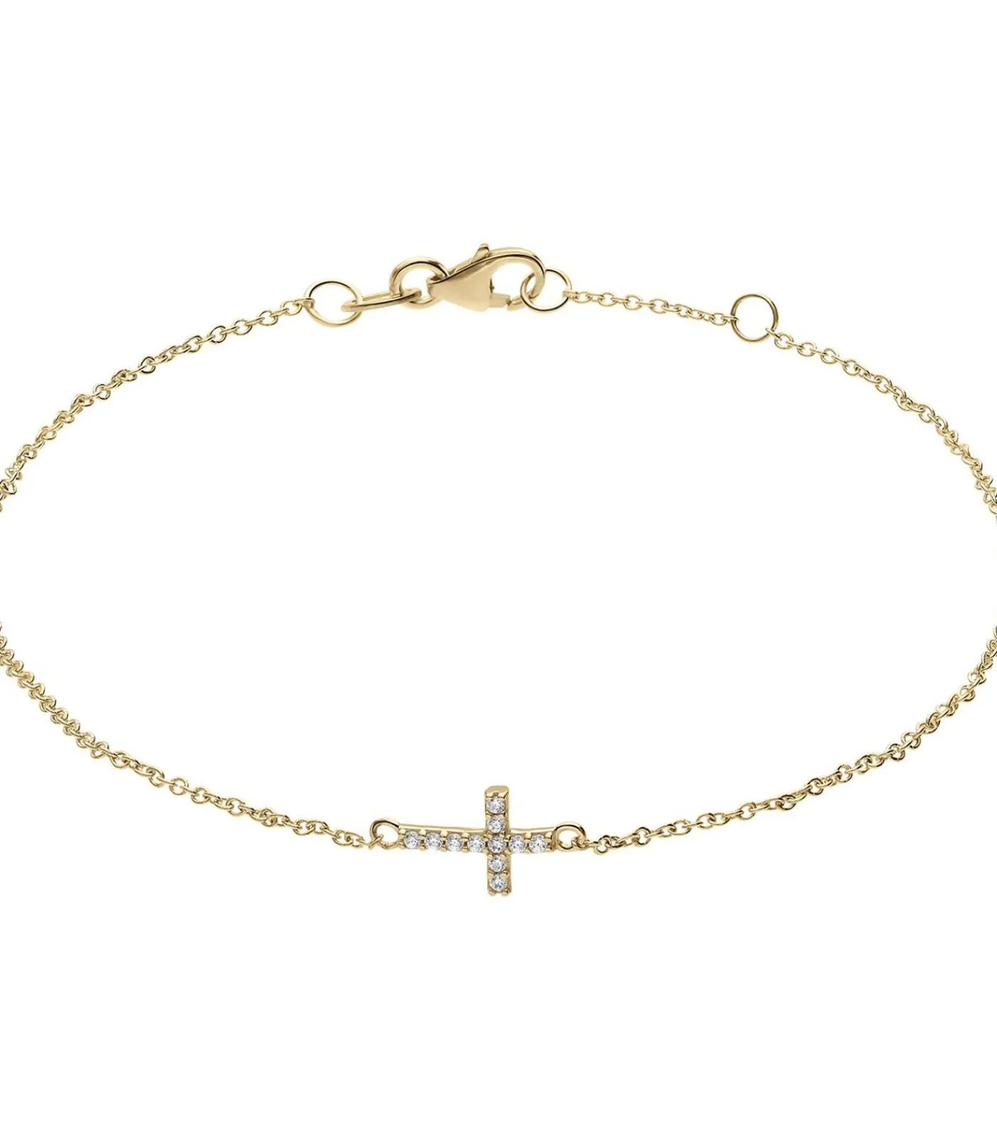 Lucardi Armband 9 Karaat 19 cm - Goudkleurig gold Outlet