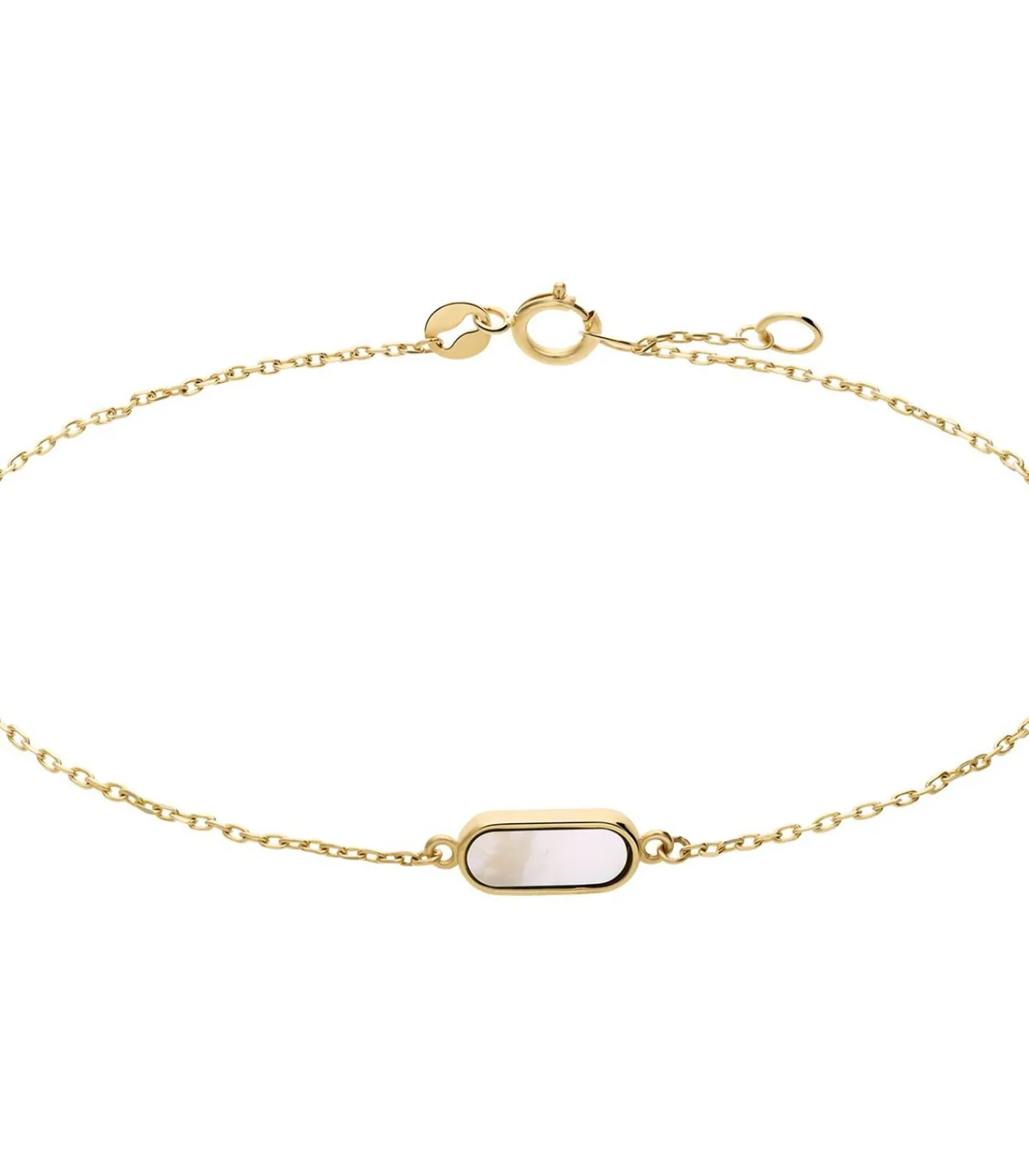 Lucardi Armband 14 Karaat Goud white Best