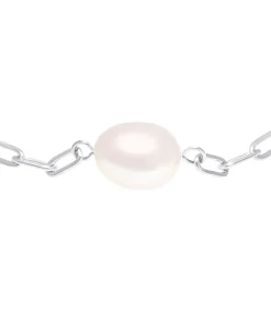 s.Oliver Armband m.Anh. voor dames, roestvrij staal, gekweekte zoetwaterparel silver