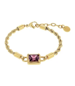 JOOP! Armband m.Anh. voor dames, roestvrij staal, zirkonia gold New