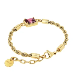 JOOP! Armband m.Anh. voor dames, roestvrij staal, zirkonia gold New