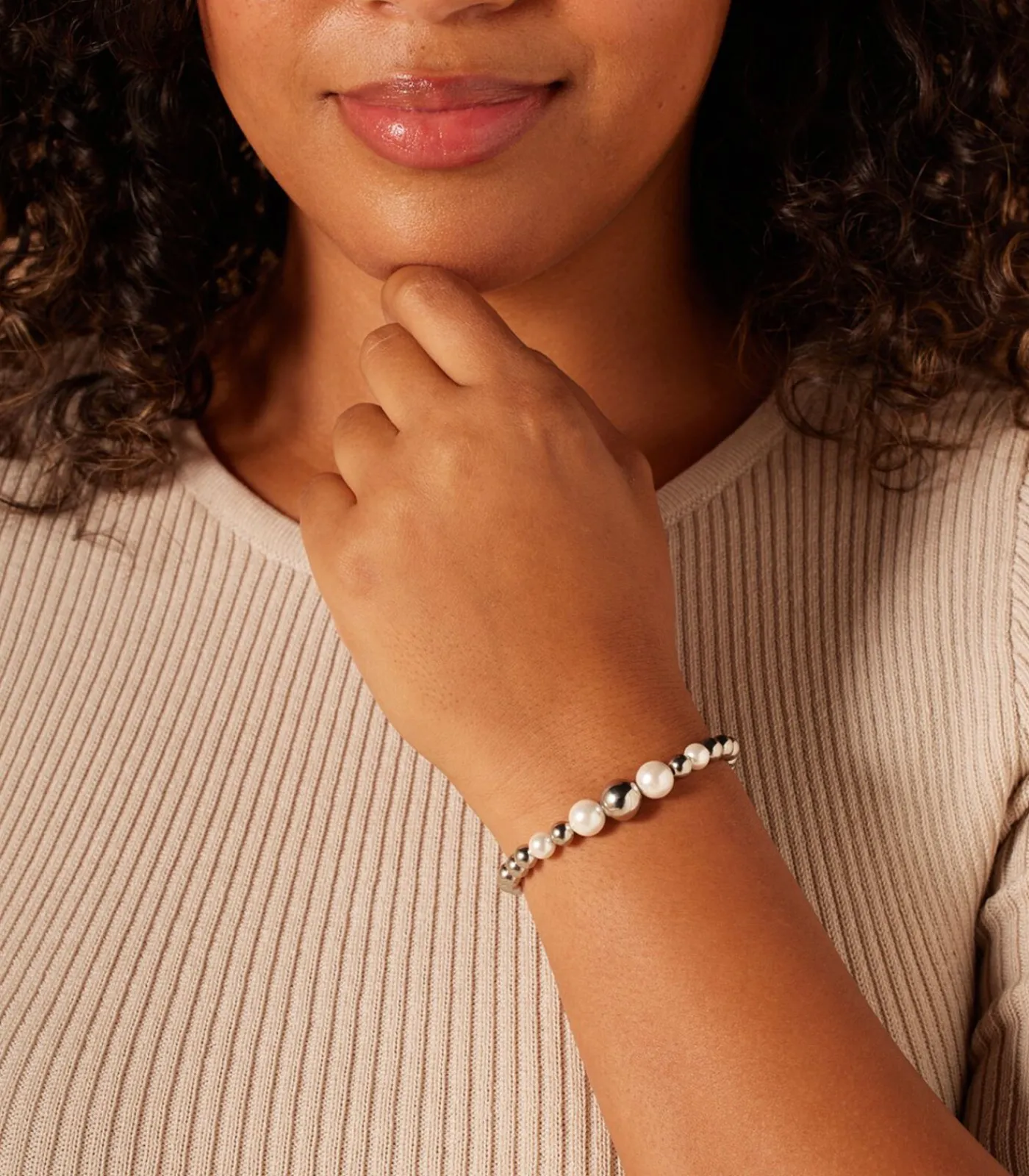 Lucardi Armband Staal silver Hot