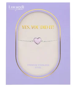 Lucardi Armband Staal silver Outlet
