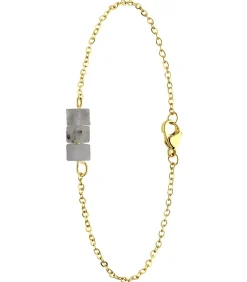 Lucardi Armband Staal 20 cm gold Outlet