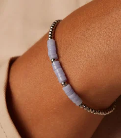 Lucardi Armband Staal 20 cm blue/silver Best