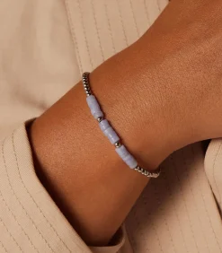 Lucardi Armband Staal 20 cm blue/silver Best
