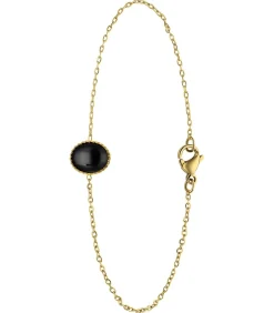 Lucardi Armband Staal 20 cm black/gold New
