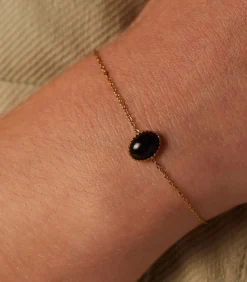 Lucardi Armband Staal 20 cm black/gold New