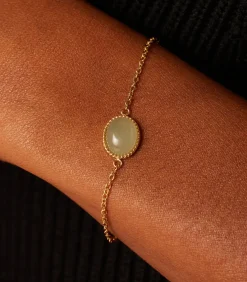 Lucardi Armband Staal 19 cm - Goudkleurig green Online