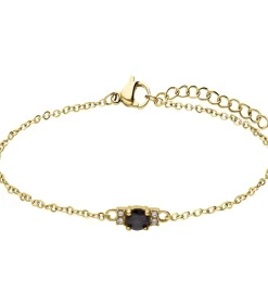 Lucardi Armband Staal 19 cm - Goudkleurig gold Hot