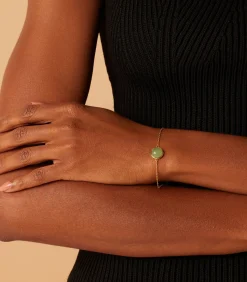 Lucardi Armband Staal 19 cm - Goudkleurig green Discount