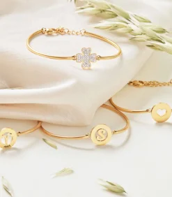 Lucardi Armband Staal 20 cm - Zilverkleurig gold Outlet