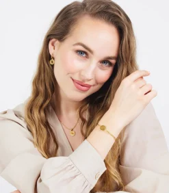 Lucardi Armband Staal 20 cm - Zilverkleurig gold Outlet