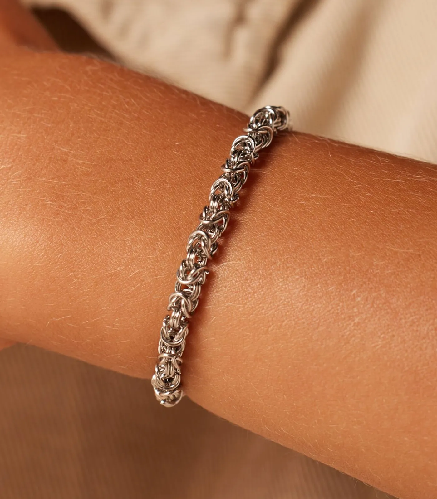 Lucardi Armband Staal 15 cm - Zilverkleurig silver Sale