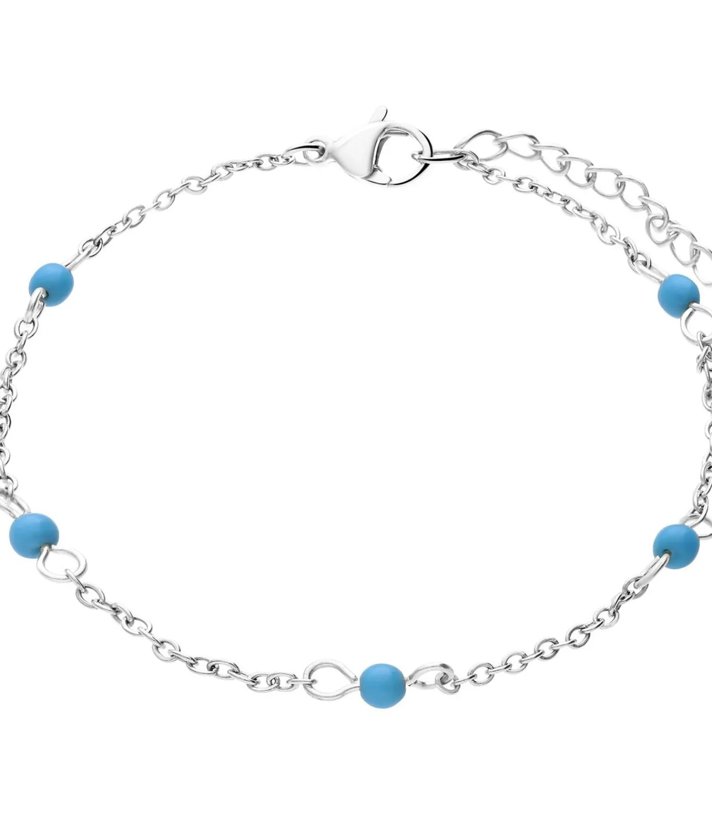 Lucardi Armband Staal 20 cm - Zilverkleurig silver Clearance