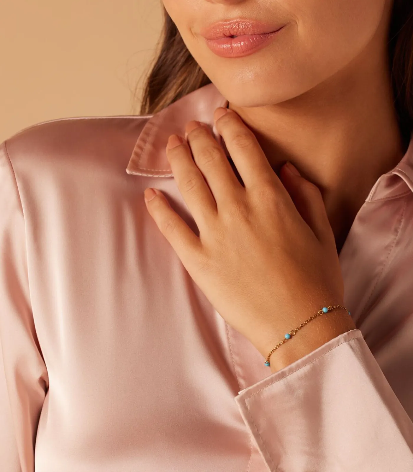 Lucardi Armband Staal 20 cm - Zilverkleurig gold Sale