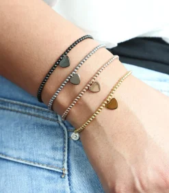 Lucardi Armband Staal 18.5cm gold New