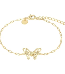 NOELANI Armband voor dames, 925 Sterling zilver | vlinder gold Clearance