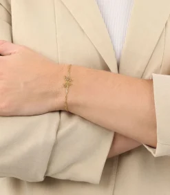 NOELANI Armband voor dames, 925 Sterling zilver | vlinder gold Clearance