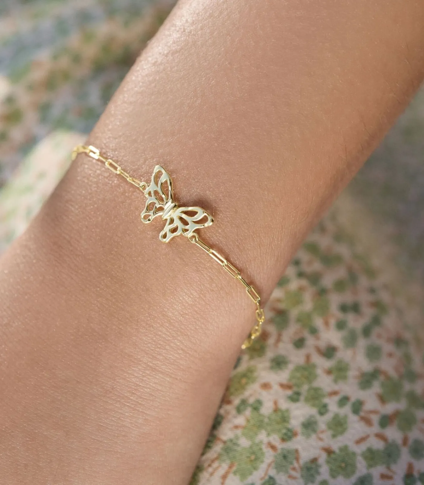 NOELANI Armband voor dames, 925 Sterling zilver | vlinder gold Clearance
