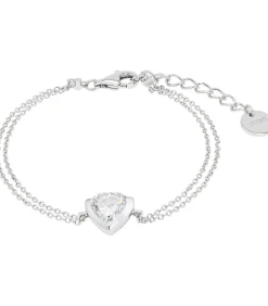 JOOP! Armband voor dames, 925 Sterling zilver, zirkonia synth. | Hart silver Clearance